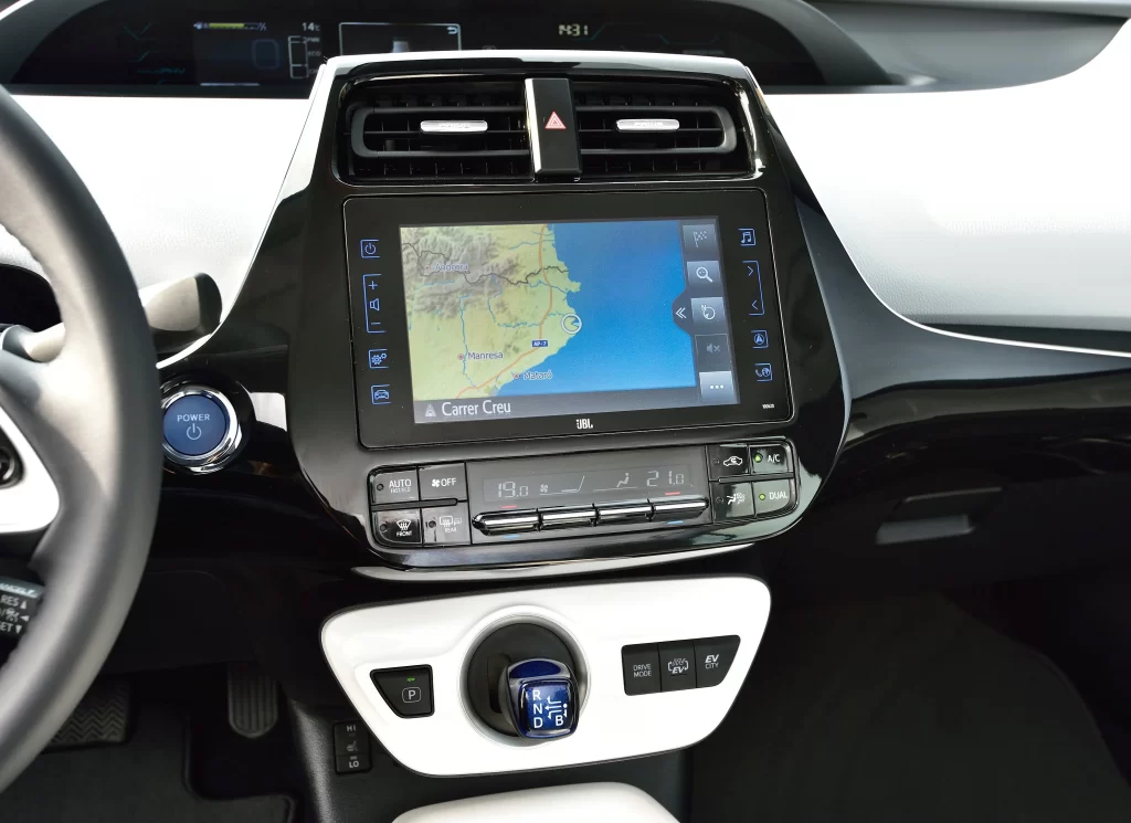 Toyota Prius Center Console Infotainment Interior Car Photography