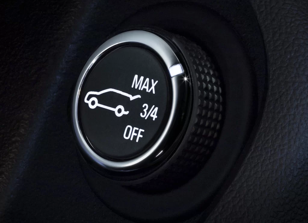 BMW Suspension Ride Height Control Knob Detail Car Photography