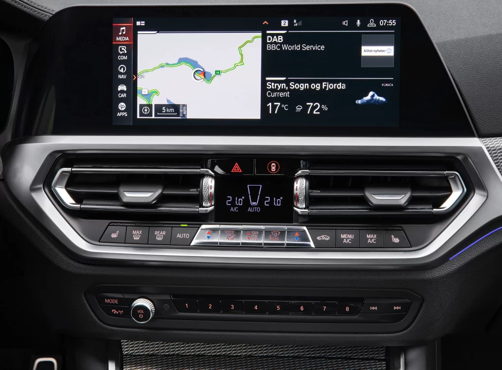 BMW X Five Interior Infotainment Center Console Car Photography