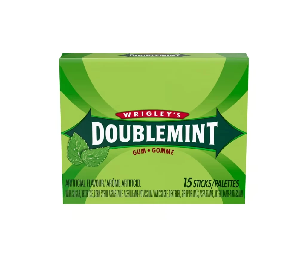 Wrigley’s Doublemint Gum Retina Box Packaging