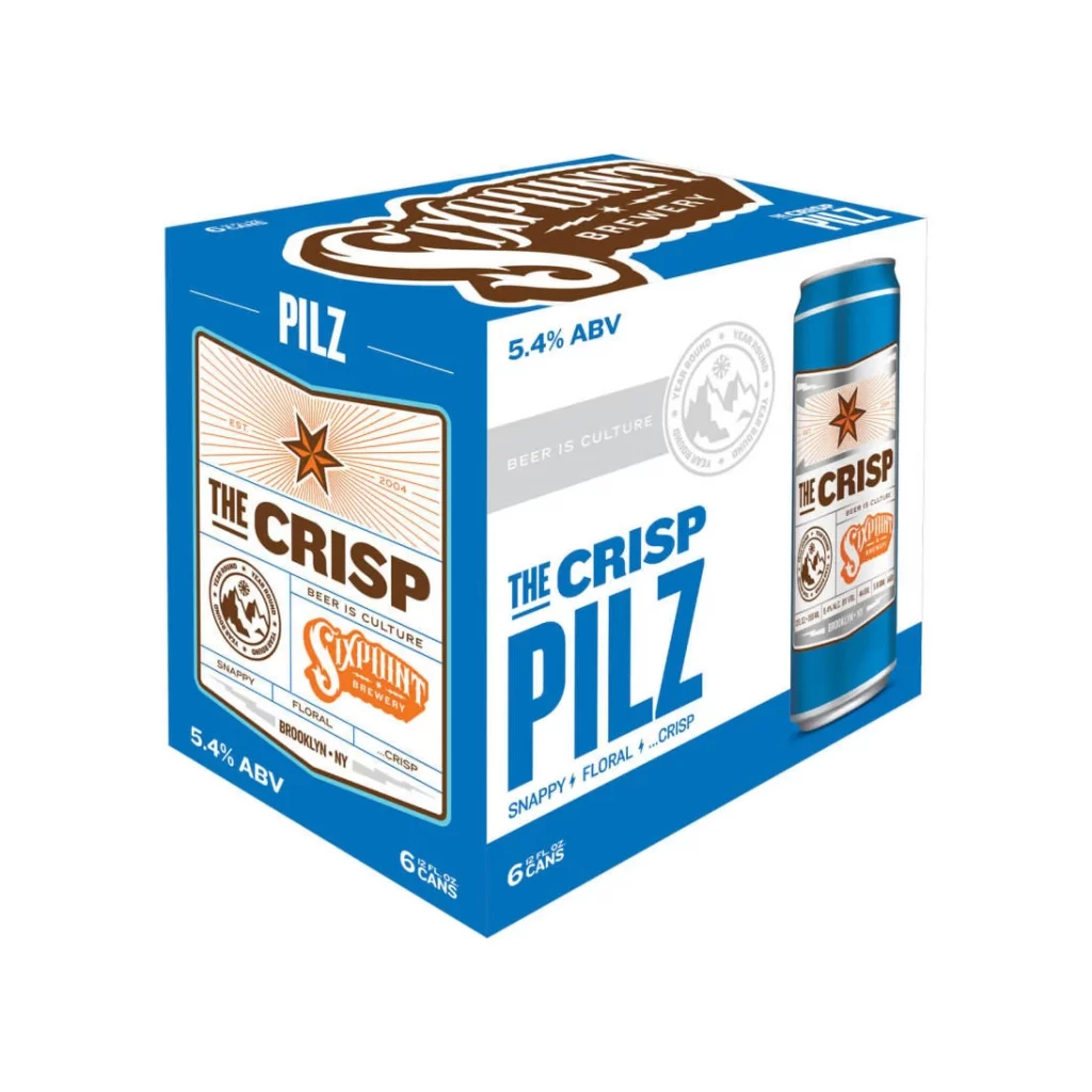 Sixpoint Brewery The Crisp Pilz Beer Can Packaging