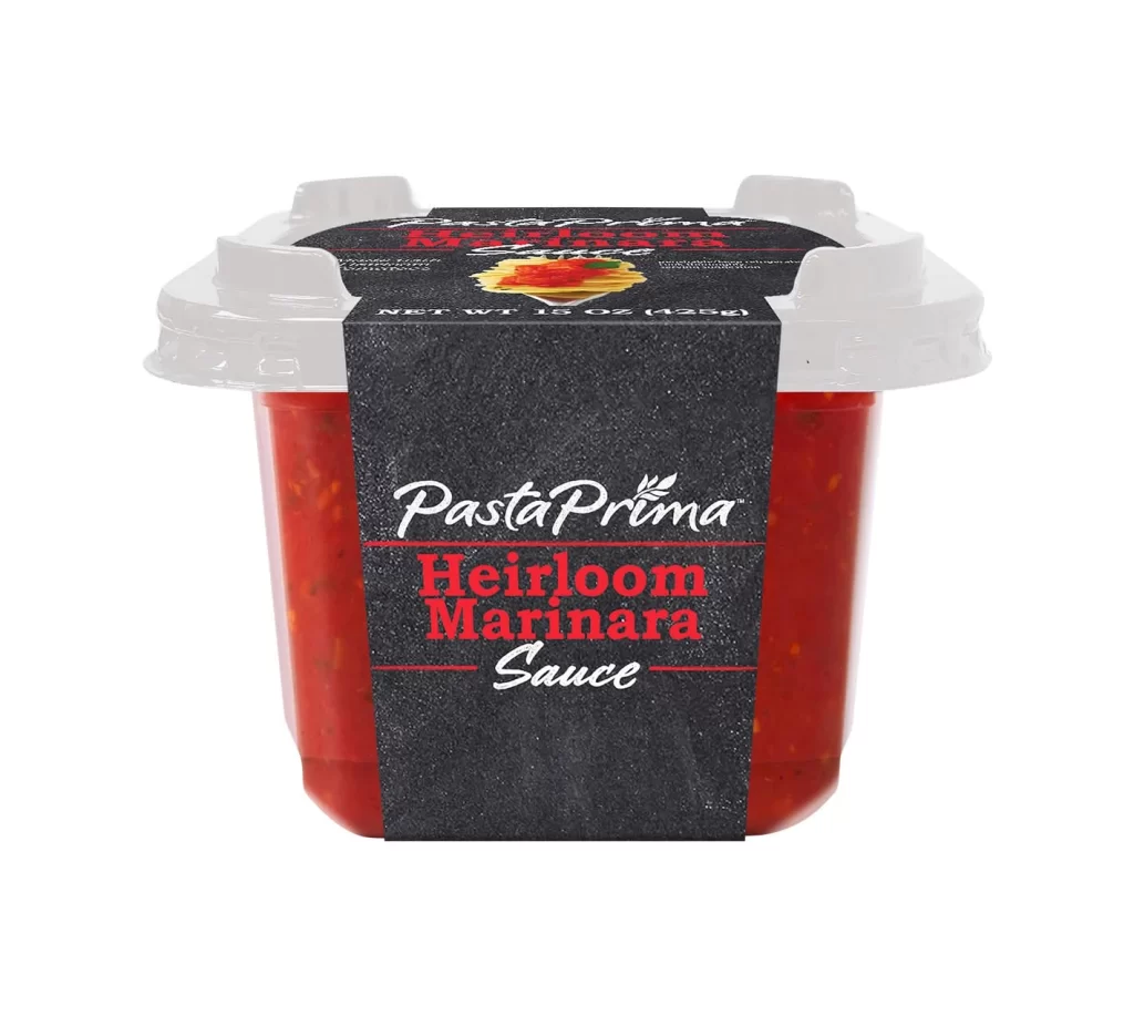 Pasta Prima Heirloom Marinara Fresh Pasta Packaging