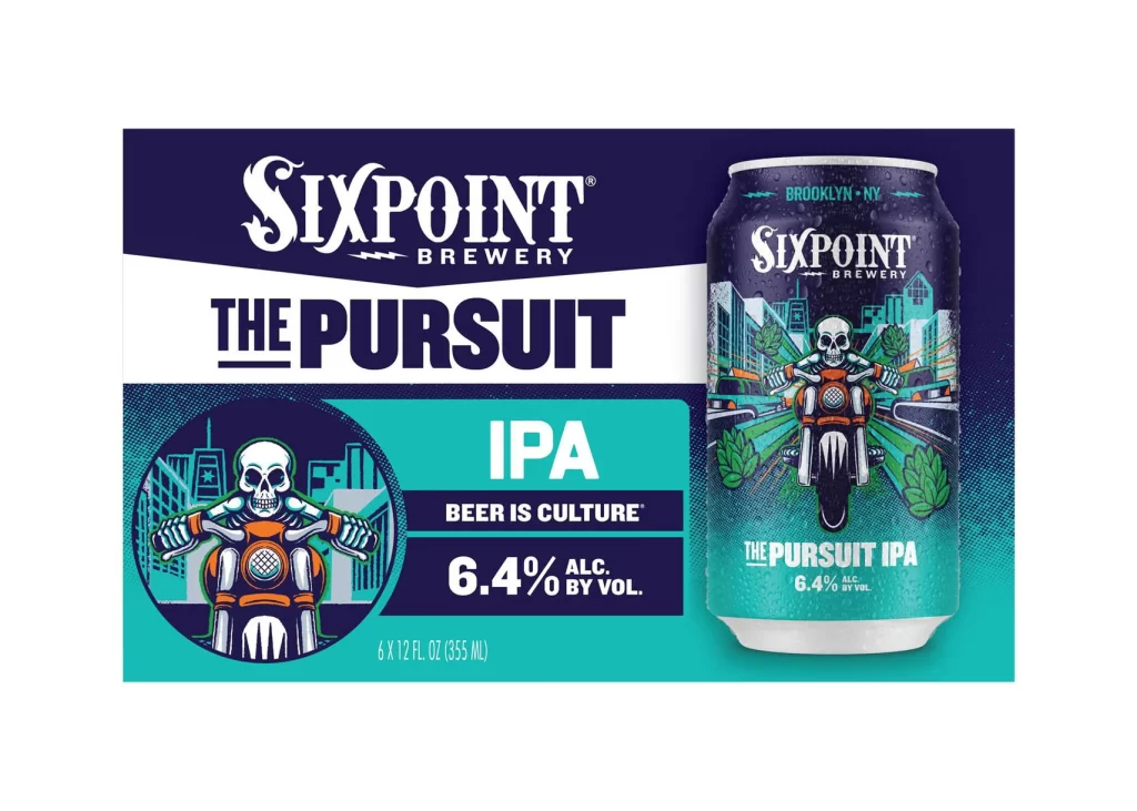 Sixpoint Brewery The Pursuit IPA Skull Beer Packaging