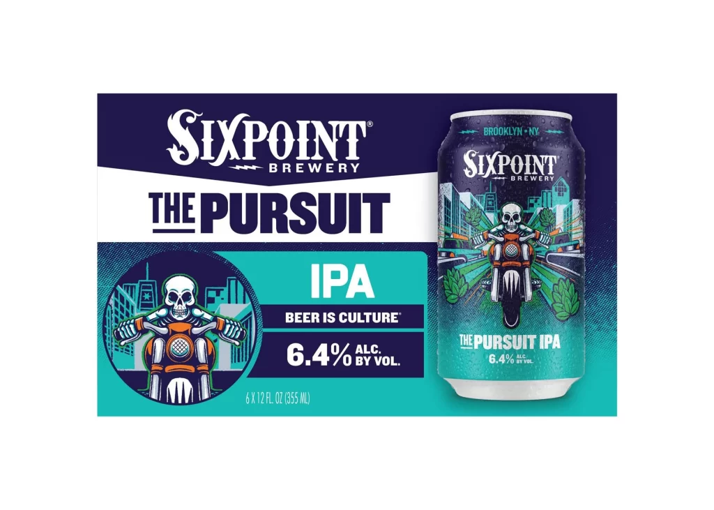 Sixpoint Brewery The Pursuit IPA Skeleton Beer Packaging