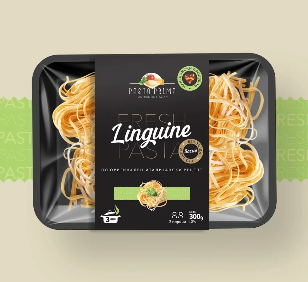 Pasta Prima Linguine Fresh Pasta Packaging