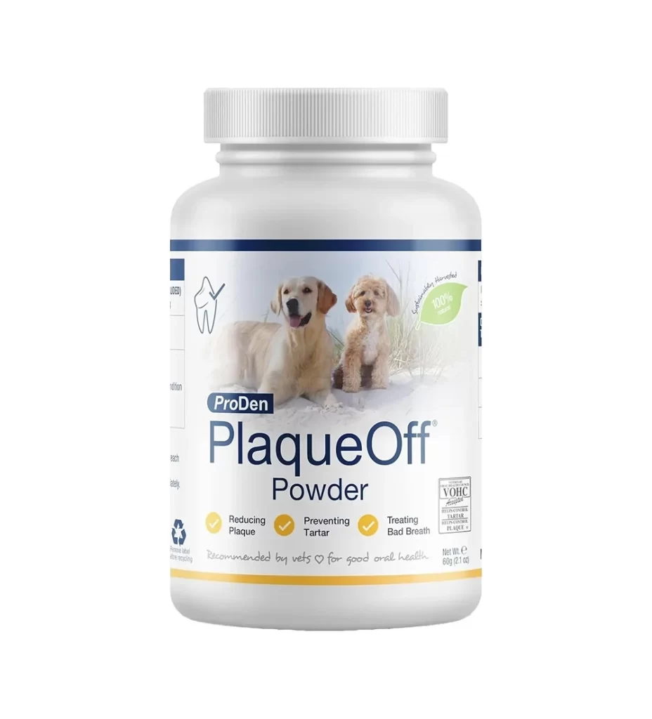 ProDen PlaqueOff Dental Pet Supplement Packaging