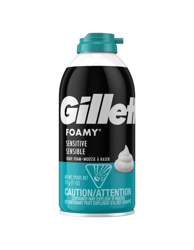 Gillette Shaving Product Packaging Foamy