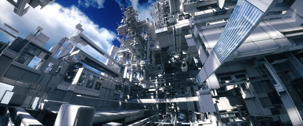 Abstract Structure Digital Art 1080p Wallpaper