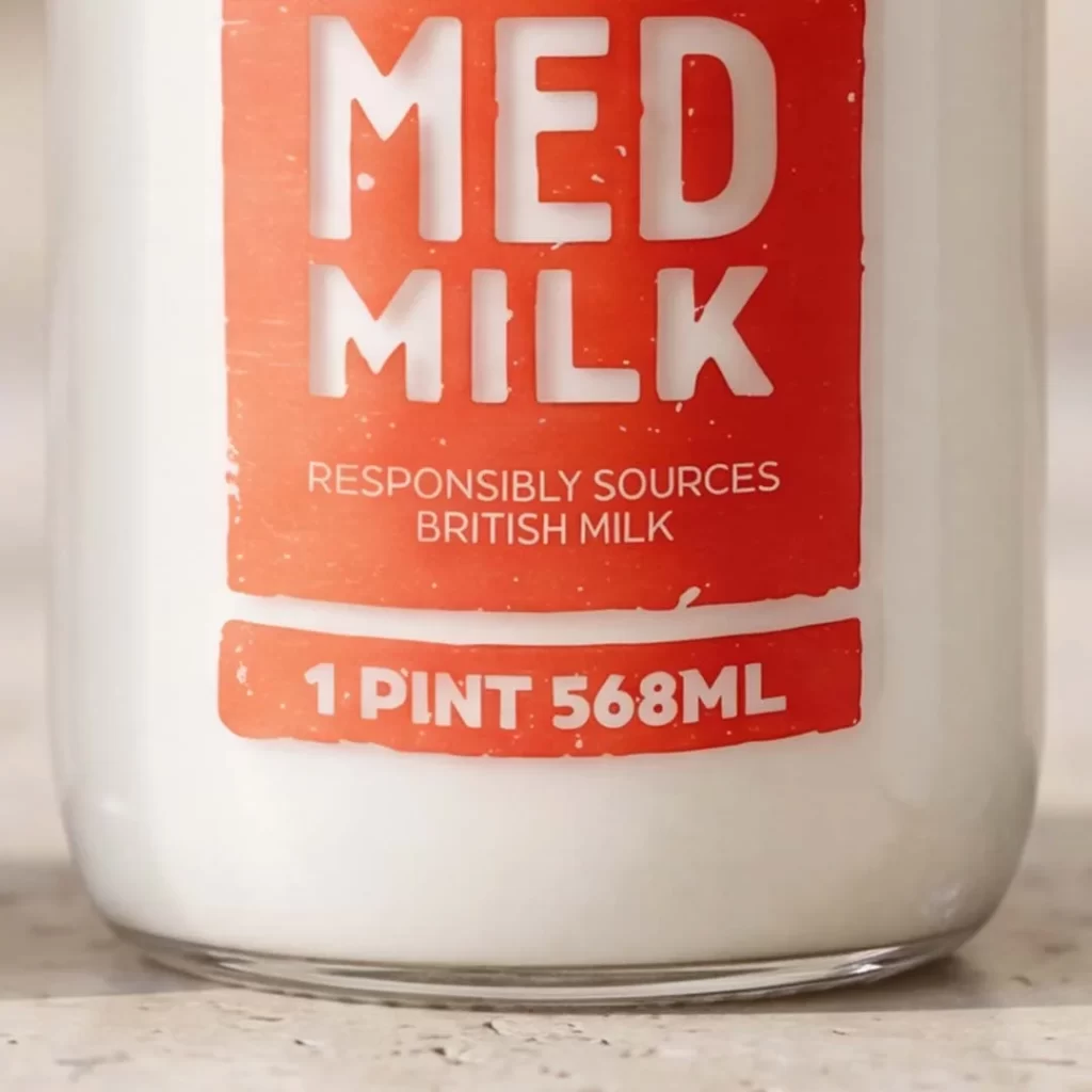 Alctic Milk Clear Glass Packaging