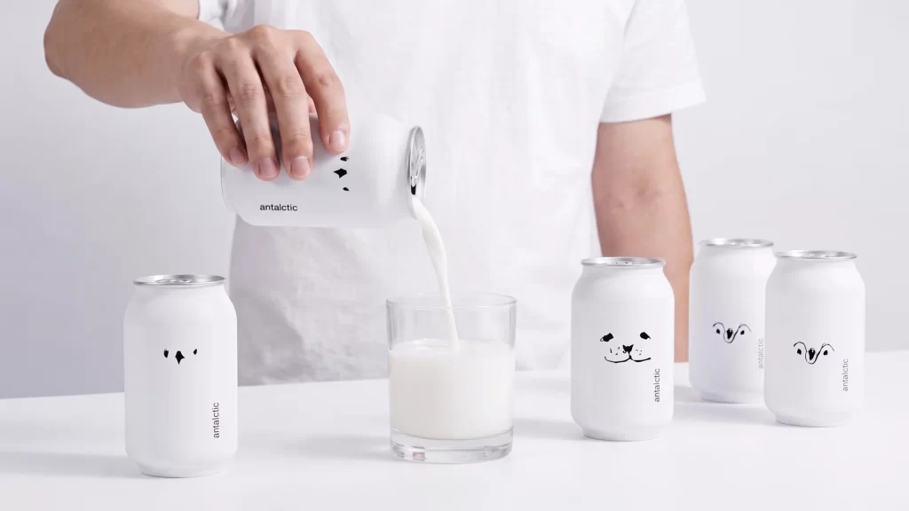 Alctic Milk White Minimalist Packaging