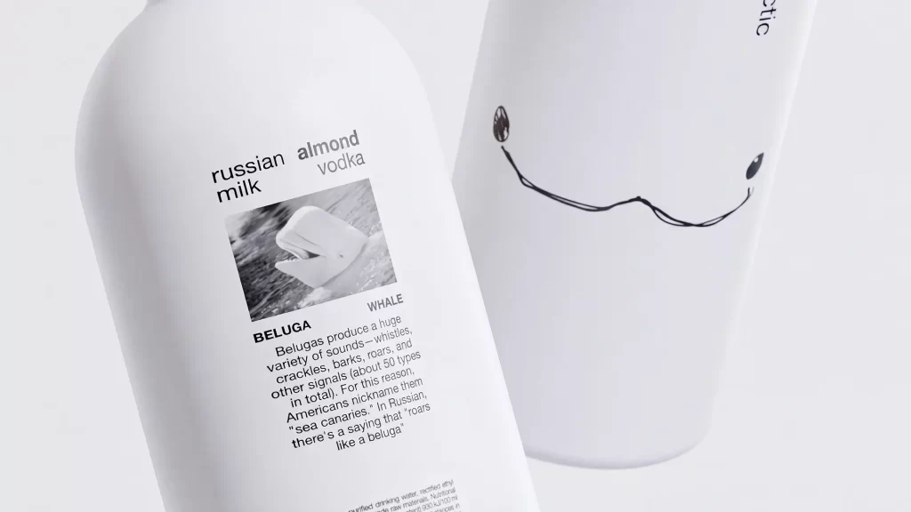 Alctic Russian Almond Milk Vodka Packaging