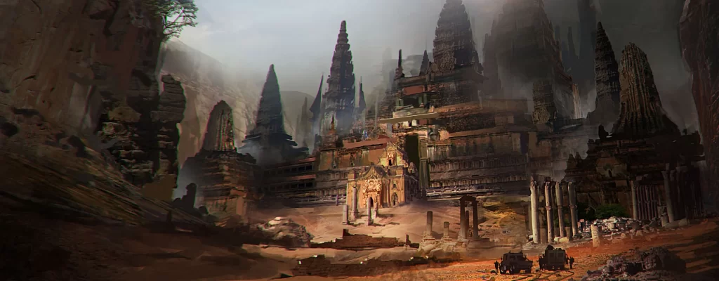 Ancient Ruins Fantasy Art 1080p Wallpaper