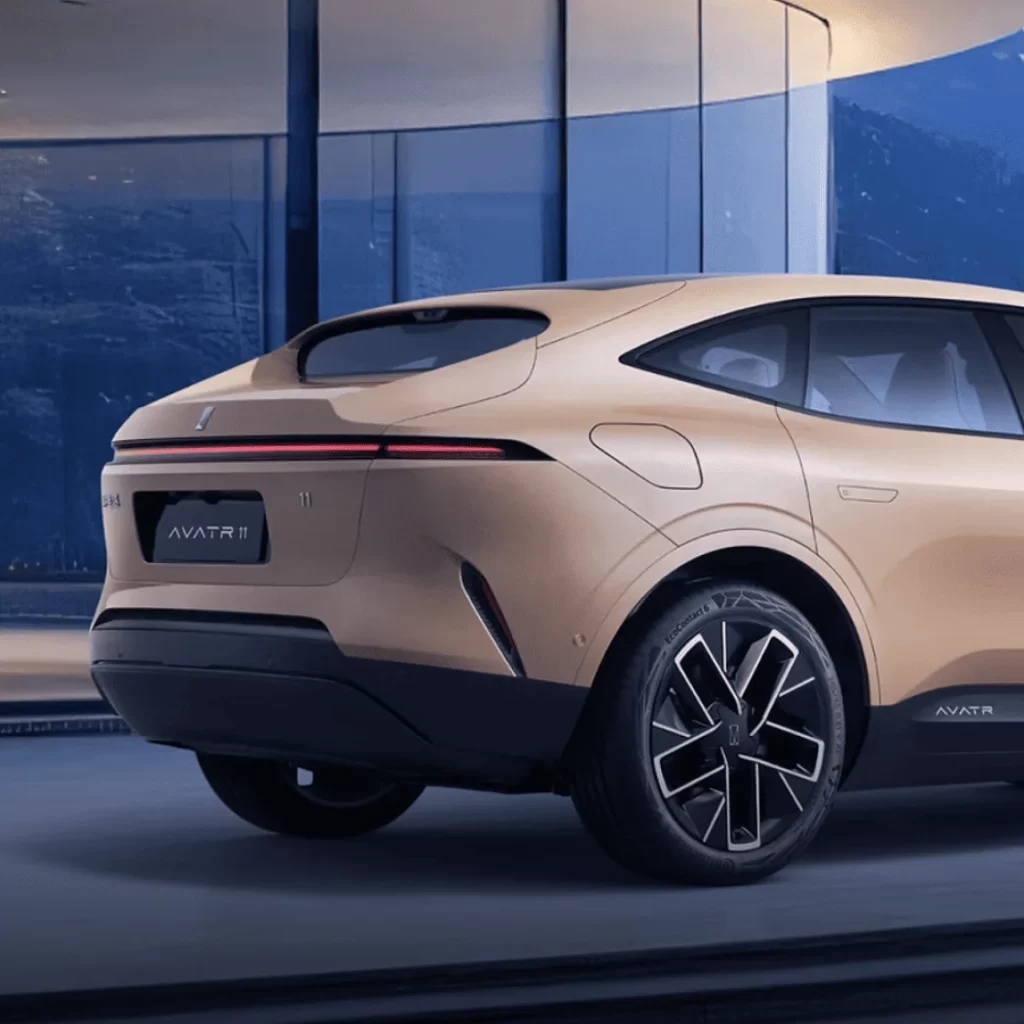 Avatr 11 Beige Rear View
