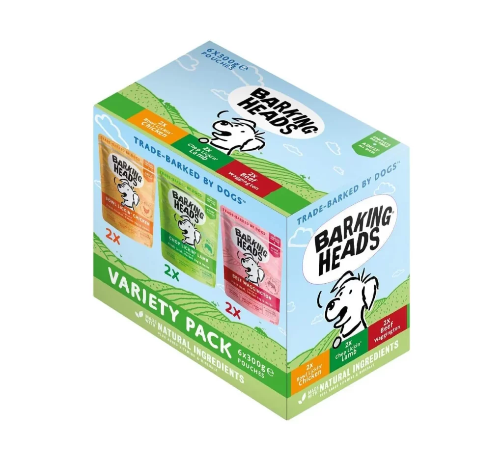 Barking Heads Variety Pack Packaging