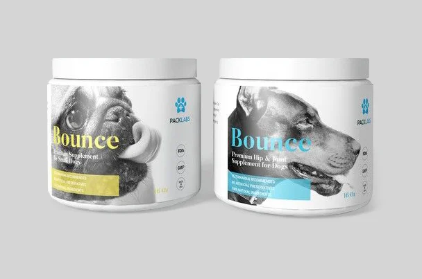 Bounce Premium Hip & Joint Supplement for Dogs Packaging