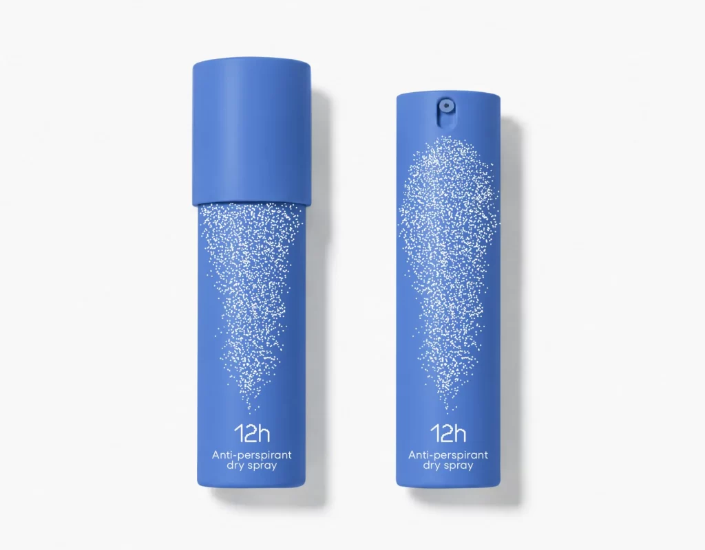 Brisk Anti-perspirant dry spray White Speckled Packaging