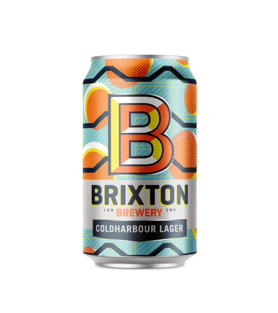 Brixton Brewery Coldharbour Lager Can Packaging