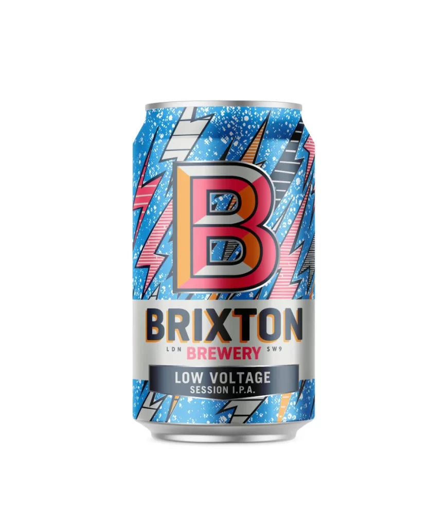 Brixton Brewery Low Voltage Session I.P.A. Can Packaging