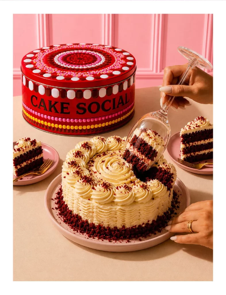 Cake Social Red Velvet Packaging