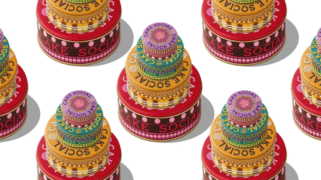 Cake Social Vibrant Colors Packaging
