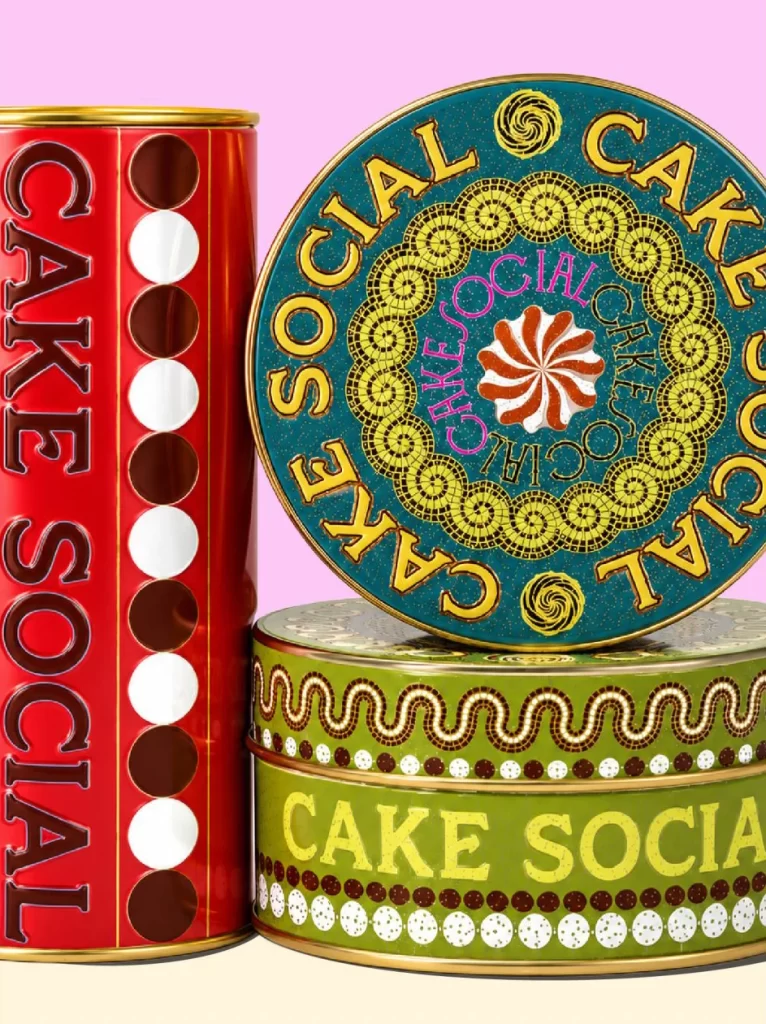 Cake Social Vibrant Green Packaging