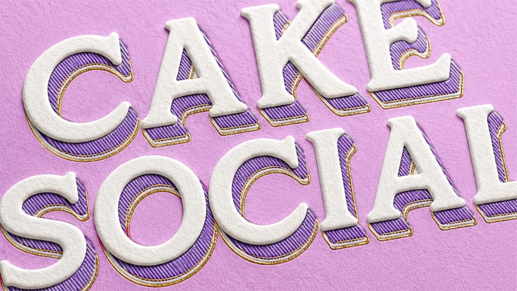 Cake Social Vibrant White Packaging