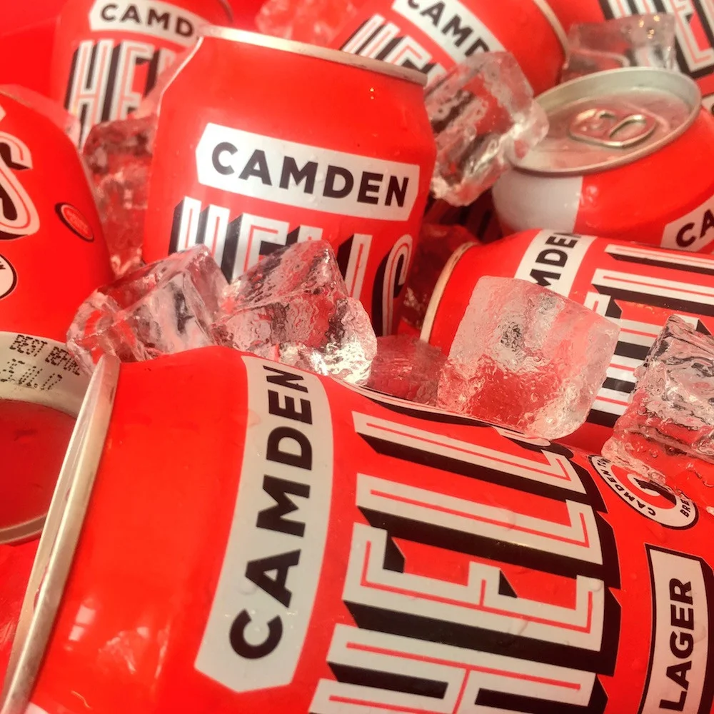Camden Town Brewery Hells Lager Can Lifestyle