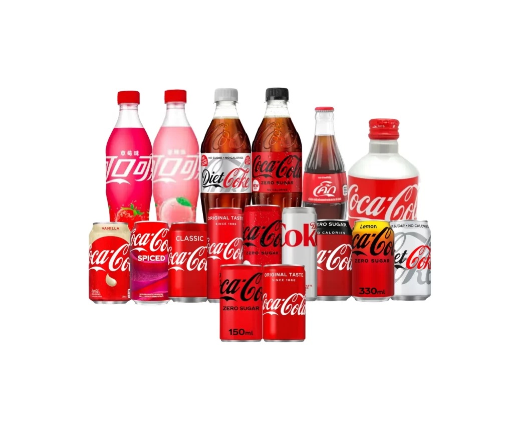 Coca-Cola Product Lineup Packaging