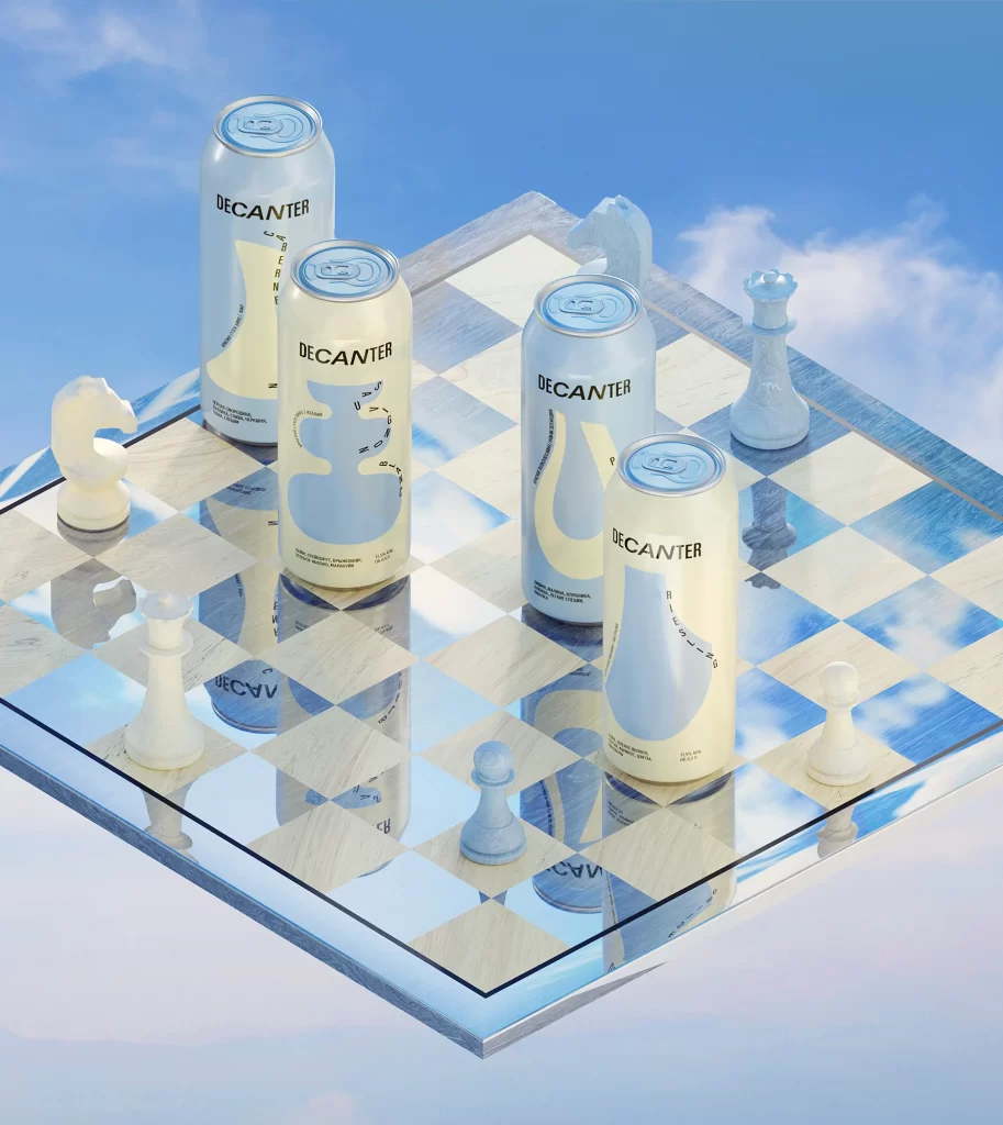 Decanter Energy Drink Packaging