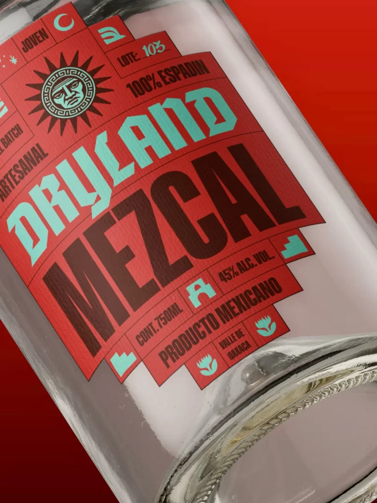 Dryland Mezcal Clear Glass Includes Packaging
