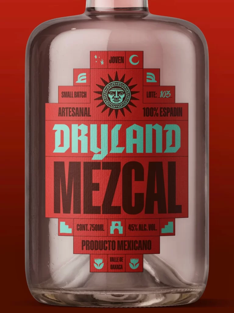 Dryland Mezcal Clear Glass Packaging