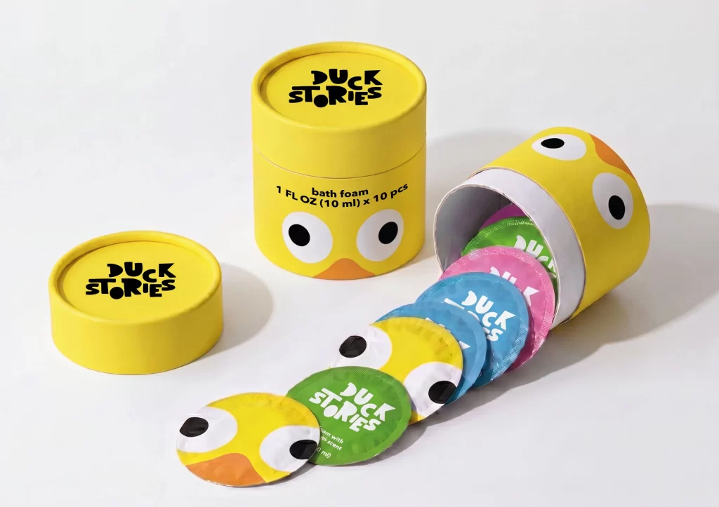 Duck Stories Bath Foam Bright Yellow Packaging