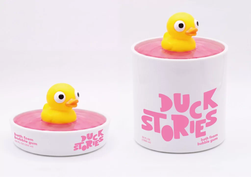 Duck Stories Bath Foam Bubble Gum Packaging