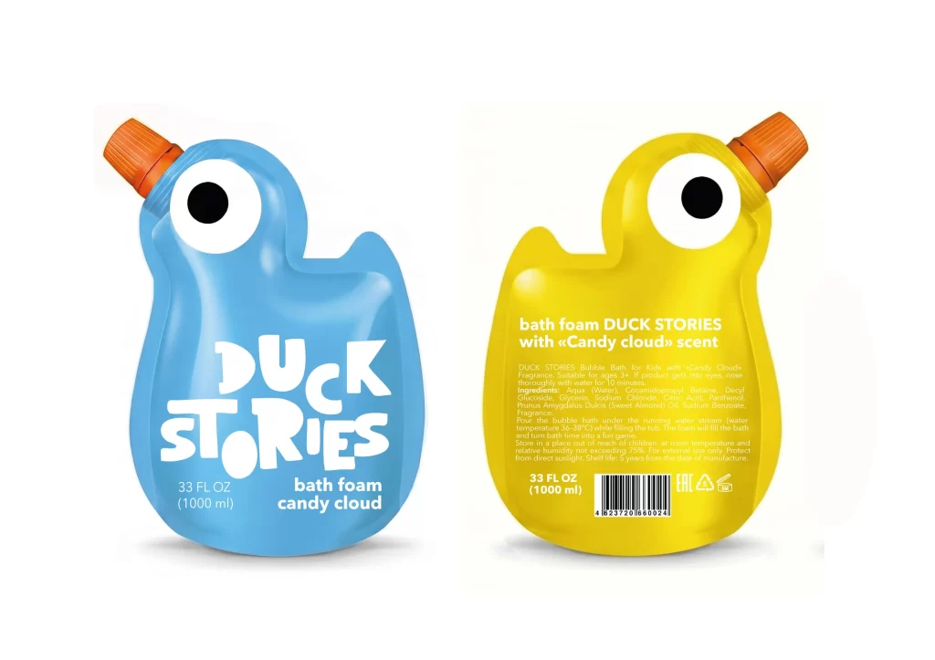 Duck Stories Bath Foam Designed Shape Packaging