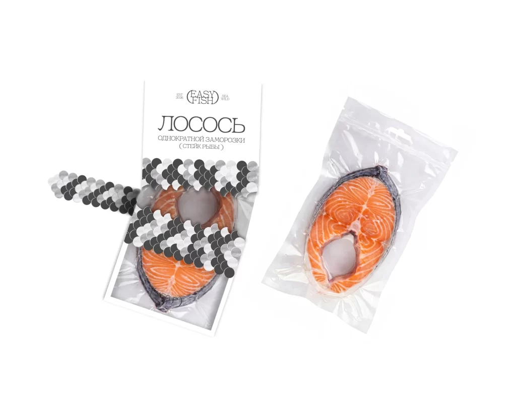 Easy Fish Salmon Fillet Clear Plastic Packaging