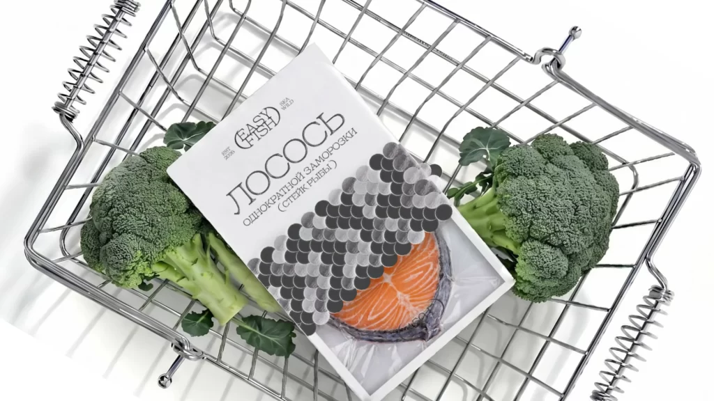Easy Fish Salmon Fillet White Black Packaging