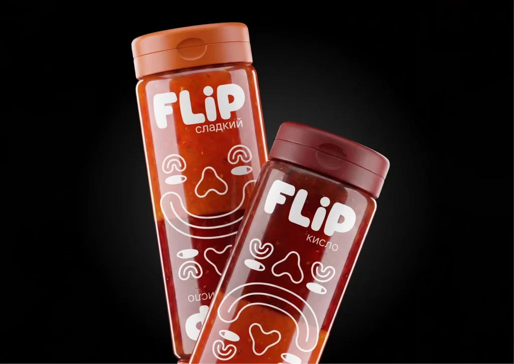 FLiP Sweet & Sour Sauce Packaging