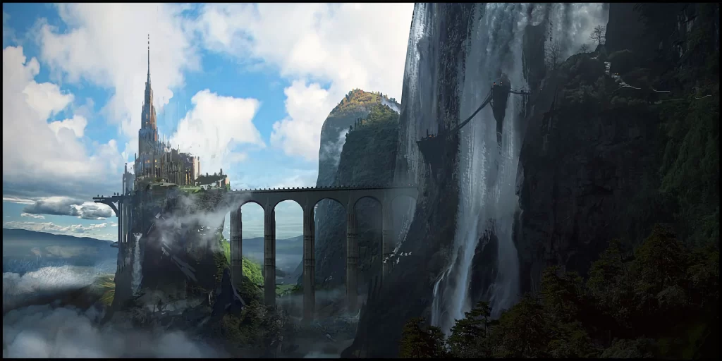 Fantasy Castle Art 1080p Wallpaper