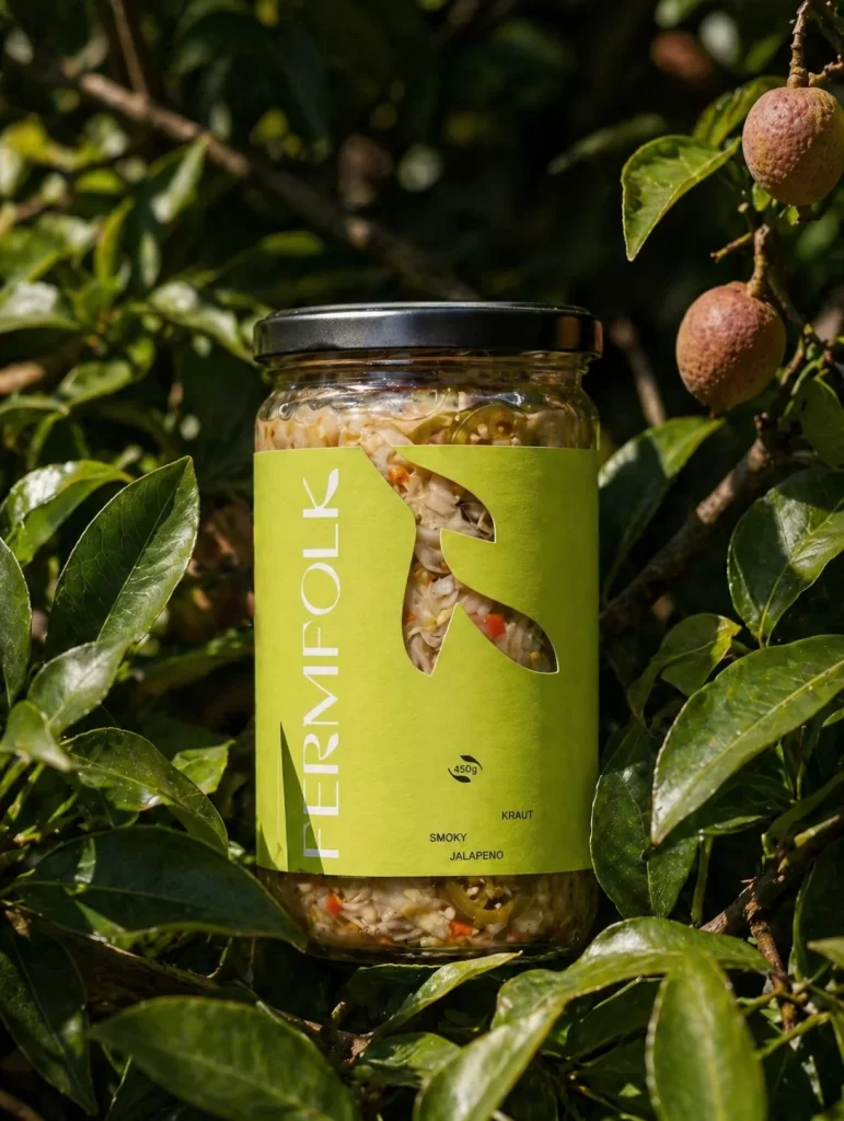 Fermfolk Smoky Jalapeno Kraut Packaging