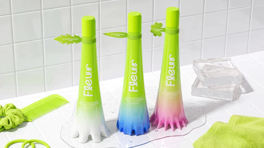 Fleur Hair Care Product Packaging