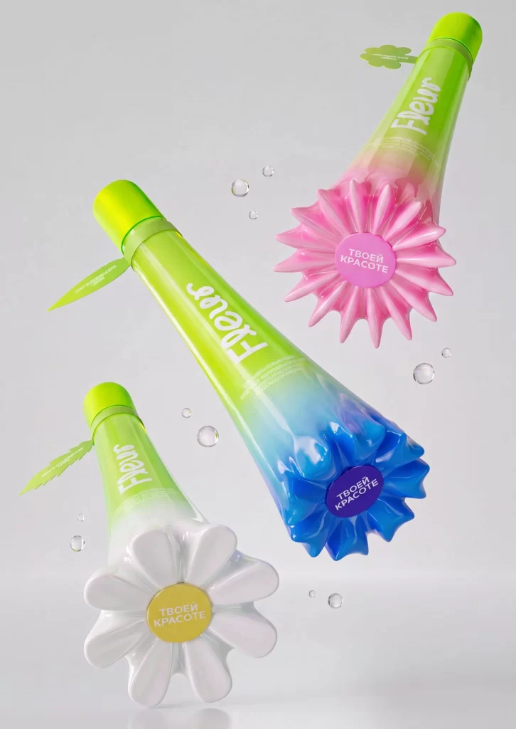 Flower-shaped bottle Packaging