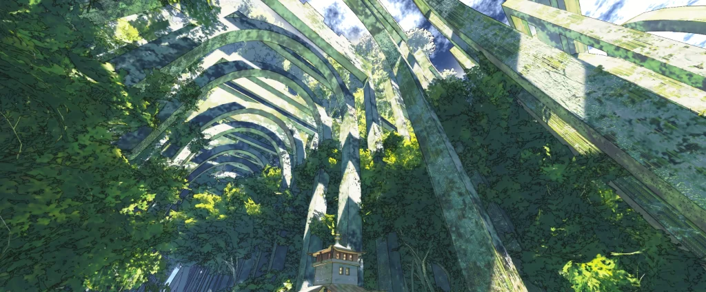 Forest Cathedral Fantasy Art 1080p Wallpaper
