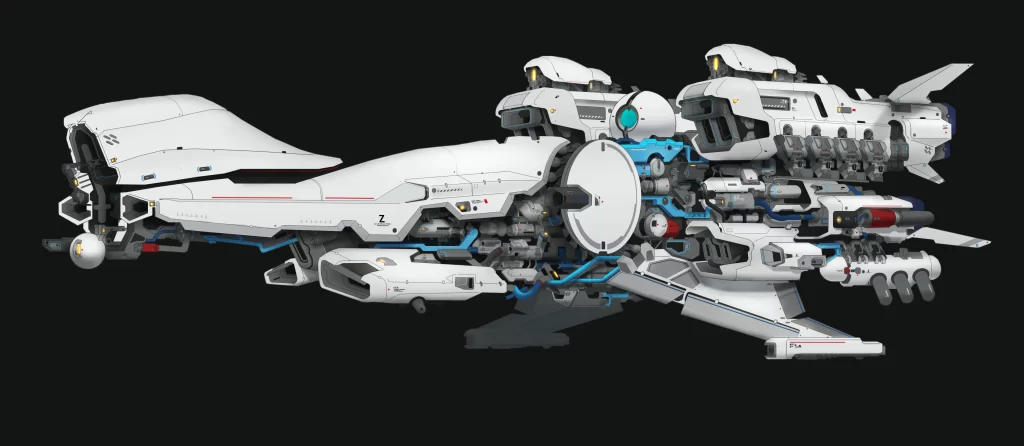 Futuristic Spaceship Sci-Fi Art 1080p Wallpaper