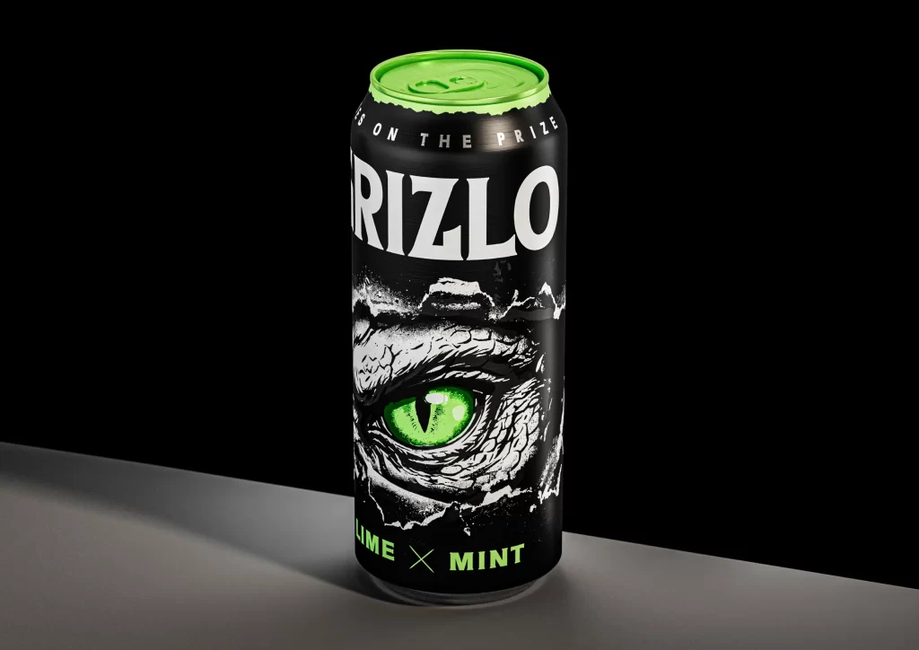 Grizlo Lime Mint Black Green Graphic Packaging