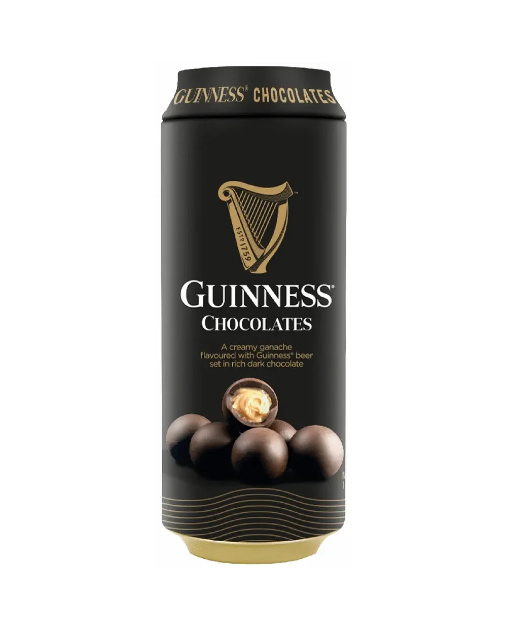 Guinness chocolates can packaging design