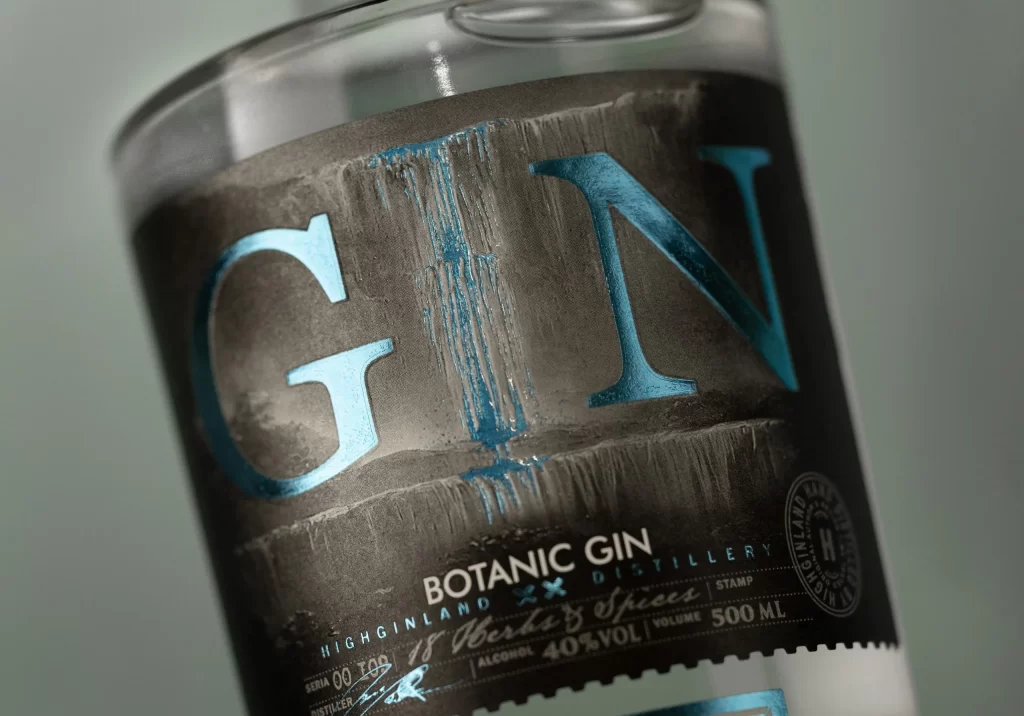 Highland Botanic Gin Packaging