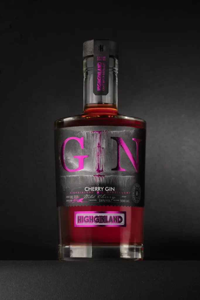 Highland Cherry Gin Large Letters Packaging