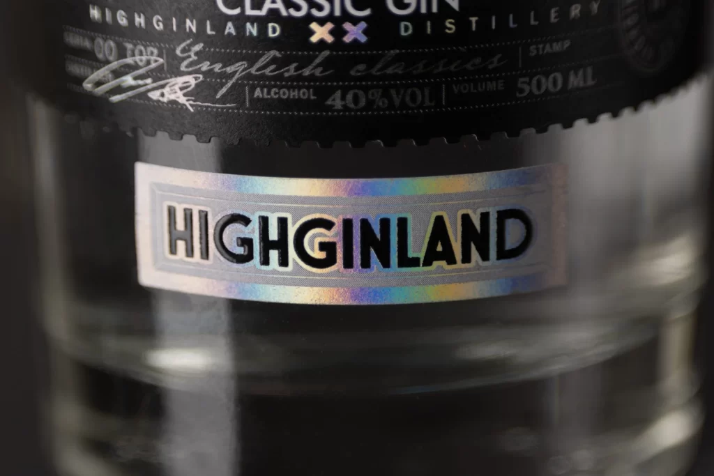 Highland Classic Gin Clear Glass Packaging