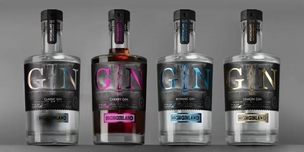 Highland Gin Sleek Modern Packaging