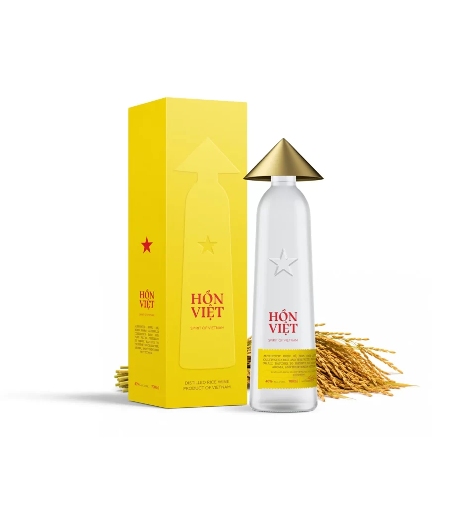 Hòn Việt Distilled Rice Wine Packaging